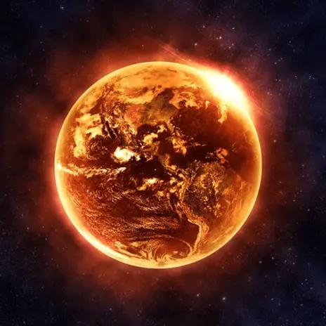 cycle of venus planet on fire